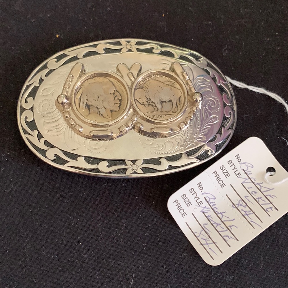 USA Buffalo nickel belt buckle